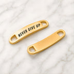 Engraved Metal Shoe Lace Tags