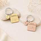 Personalised Calendar Date Keyring