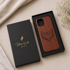 Engraved Wooden Phone Case for iPhone Samsung