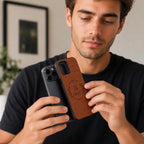 Engraved Wooden Phone Case for iPhone Samsung