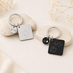 Two Country Map Keyring – Long Distance Gift