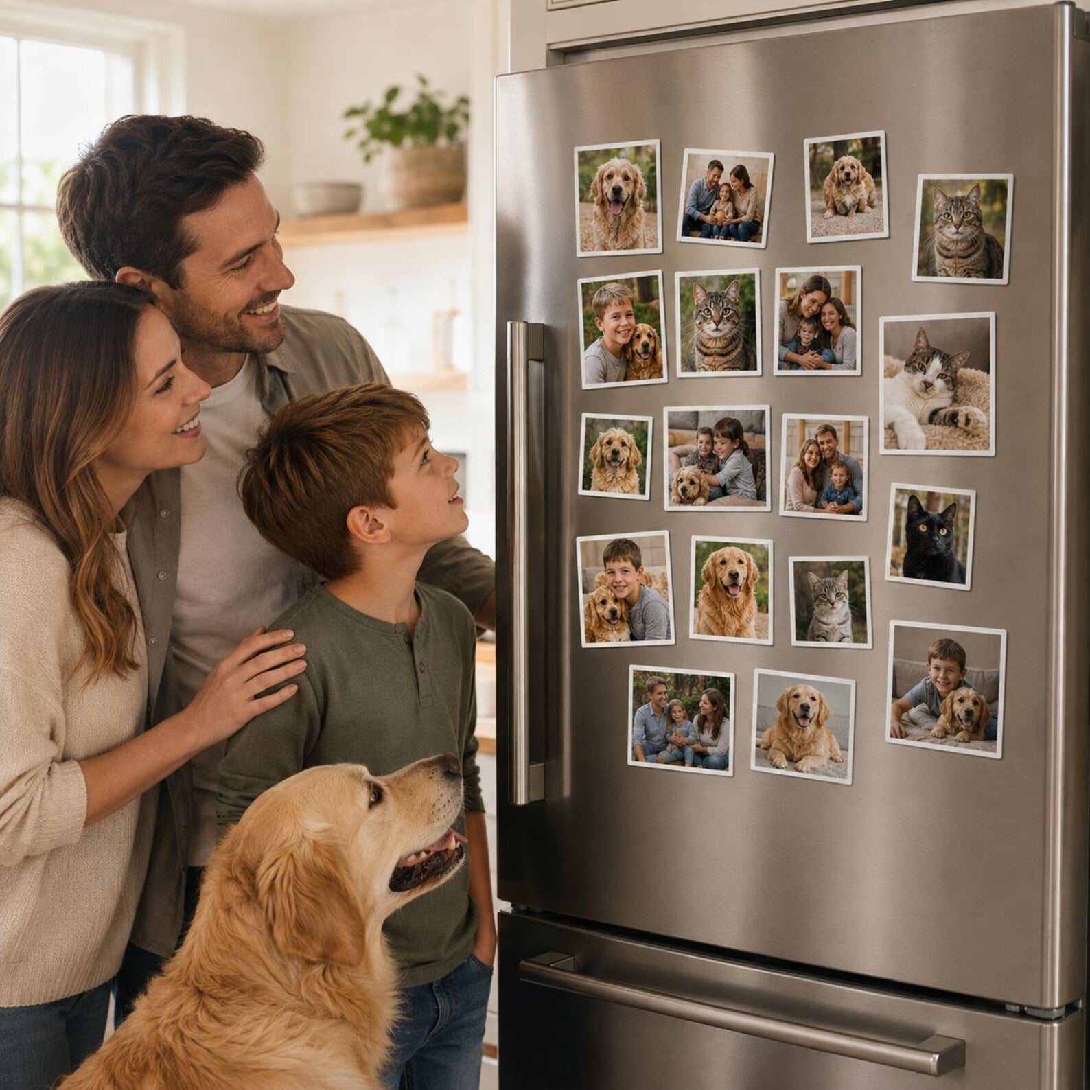 Custom Pet Photo Fridge Magnet