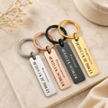 Engraved Coordinates Keyring – GPS Location Gift