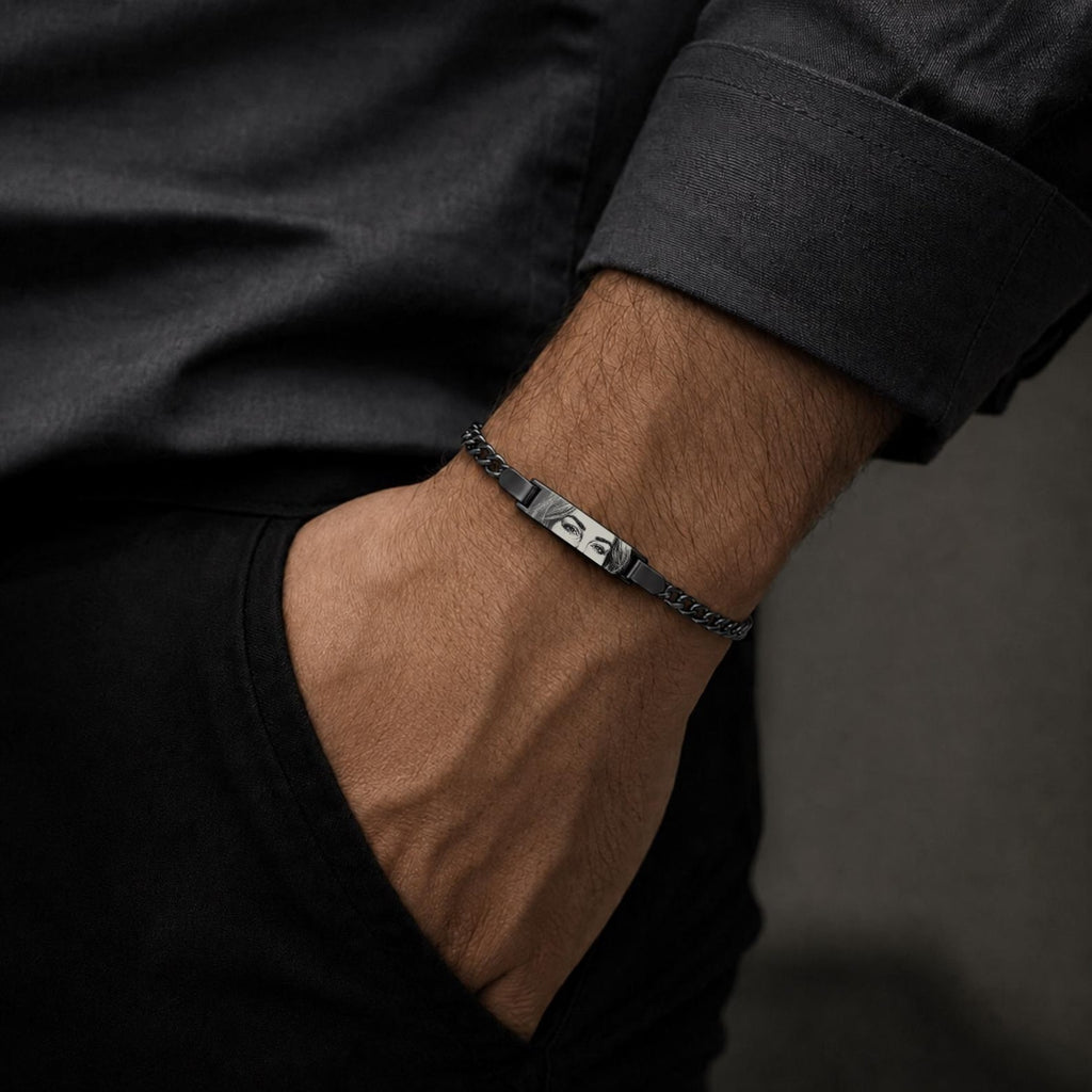 Engraved Eye Bracelet for Men