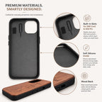 Engraved Wooden Phone Case for iPhone Samsung