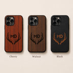 Engraved Wooden Phone Case for iPhone Samsung