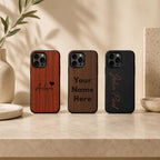 Engraved Wooden Phone Case for iPhone Samsung