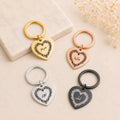Arabic Name Heart Keyring for Her