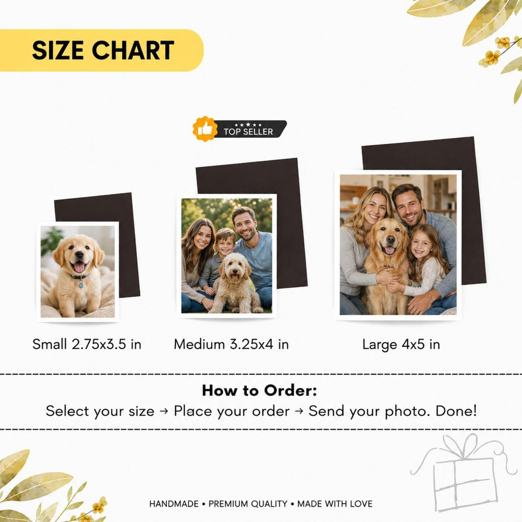 Custom Pet Photo Fridge Magnet