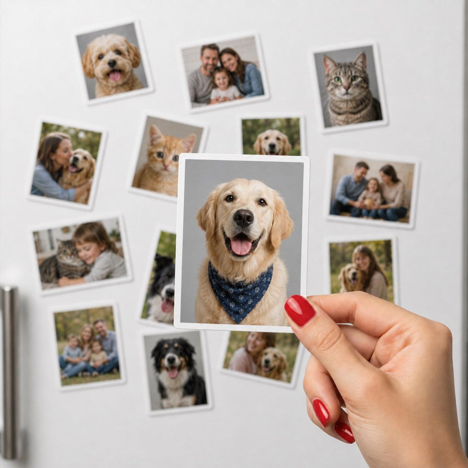 Custom Pet Photo Fridge Magnet