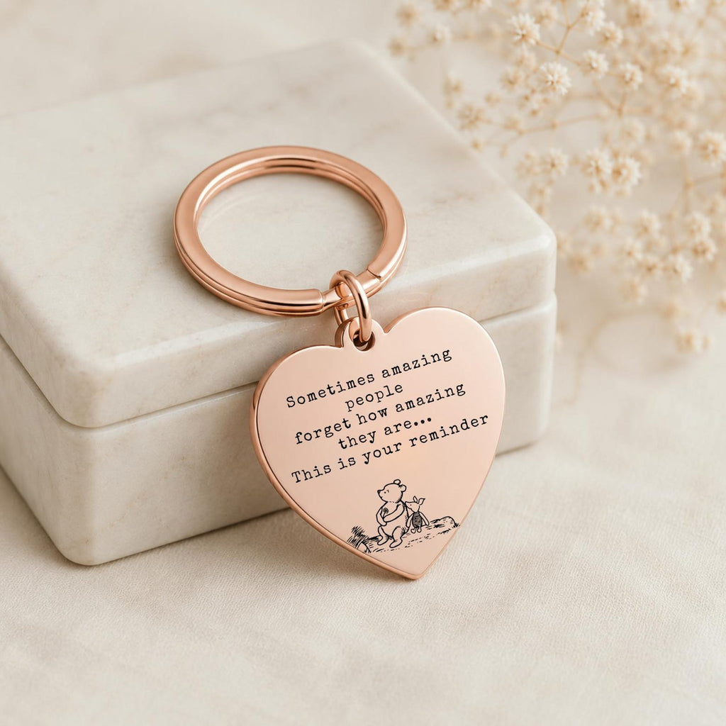 Sometimes Amazing People Forget Keyring