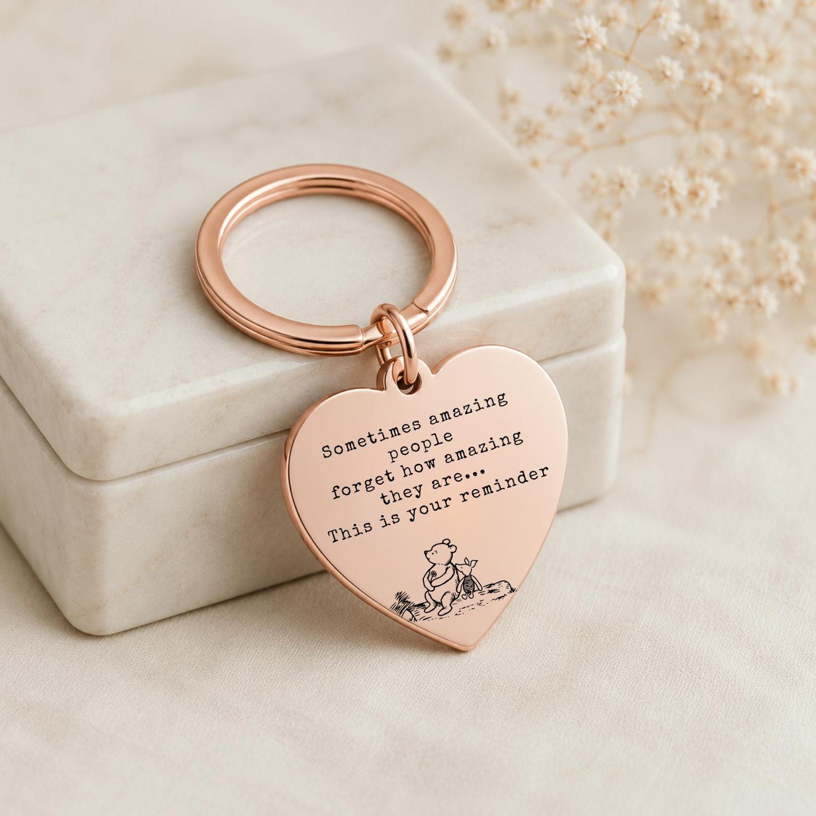 Sometimes Amazing People Forget Keyring