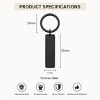 Engraved Coordinates Keyring – GPS Location Gift