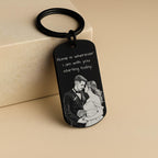 Photo Calendar Date Keyring – Personalised Couple Gift