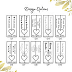 Matching Couple Heart Keyrings – Engraved Initial Set