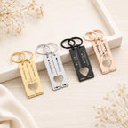 Matching Couple Heart Keyrings – Engraved Initial Set