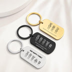 Family Stick Figure Keyring – Personalised Gift