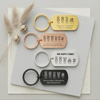 Family Stick Figure Keyring – Personalised Gift