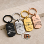 House Portrait Drawing Keyring – New Home Gift