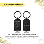Personalised Time Clock Keyring – Custom Date Gift