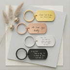 Actual Handwriting Photo Keyring – Memorial Keepsake Gift
