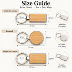 Corporate Logo Wooden Keyring – Business Gift