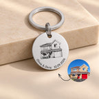 House Portrait Keyring – New Home Housewarming Gift