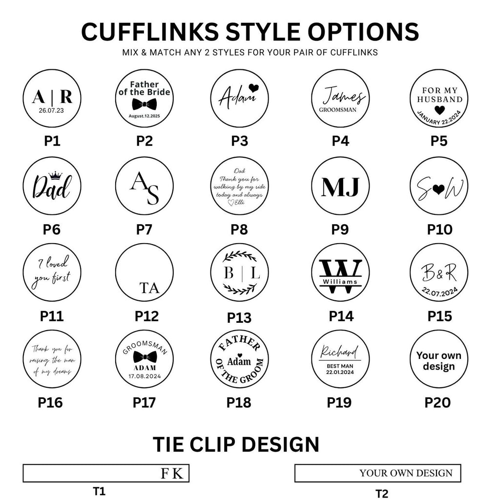 Click Here to View Cufflinks Design