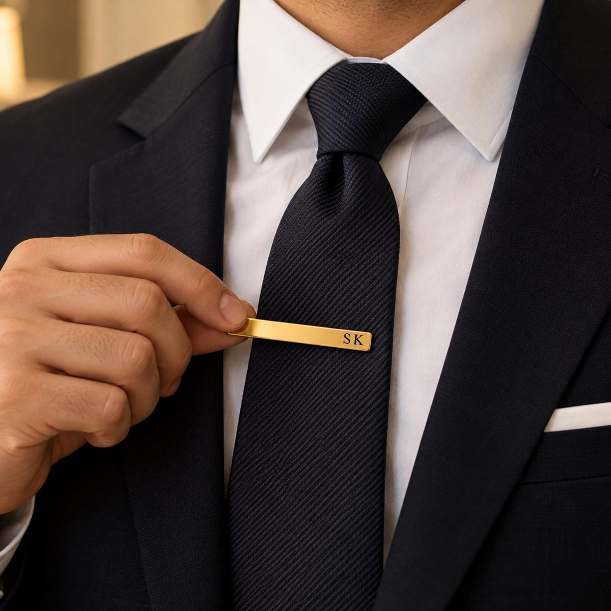 Engraved Tie Clip – Wedding Gift for Groom