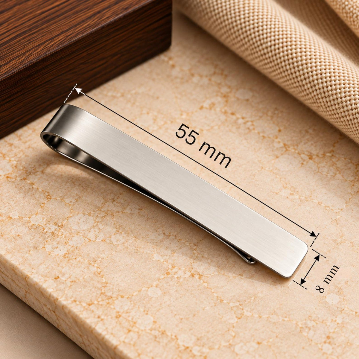 Engraved Tie Clip – Wedding Gift for Groom