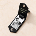 Leather Photo Keychain – Couples Anniversary Gift