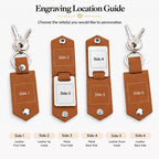 Leather Photo Keychain – Couples Anniversary Gift