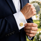 Engraved Cufflinks & Tie Clip Set – Christmas Gift for Him