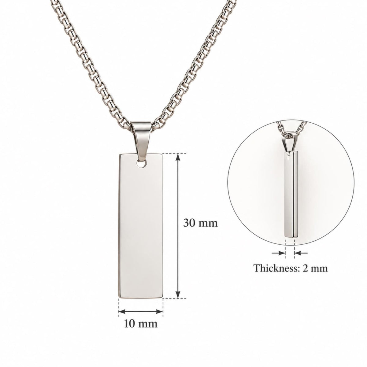 Matching Eye Photo Couple Necklaces – Anniversary Gift