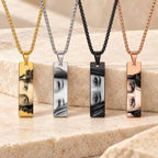 Matching Eye Photo Couple Necklaces – Anniversary Gift