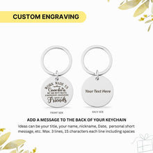 Work Friends Keychain, Personalized Engraved Gift