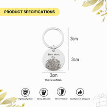 Fingerprint Keychain, Custom Handwritten Keepsake