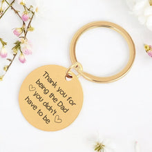Personalized Double-Sided Engraved Dad Keychain