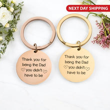 Personalized Double-Sided Engraved Dad Keychain