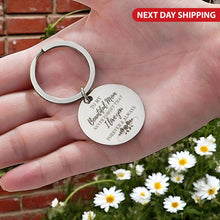 Personalized Engraved Mom Stainless Steel Keychain