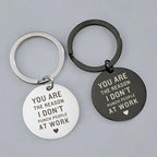 Funny "Reason I Don't Punch People" Keychain