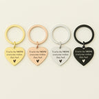 Unique "You Are the Mom Everyone Wishes They Had" Engraved Keychain