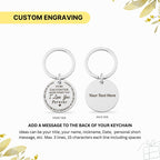 Personalized Double-Sided "To My Daughter" Keychain