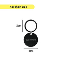 Personalized Double-Sided Engraved Dad Keychain