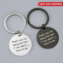 Personalized Double-Sided Engraved Dad Keychain