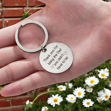 Personalized Double-Sided Engraved Dad Keychain