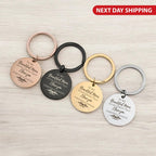 Personalized Engraved Mom Stainless Steel Keychain