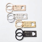 Personalised Mirror Finish Birth Flower Keychain
