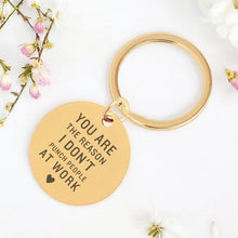 Funny Work Quote Keychain, Sarcastic Coworker Gift