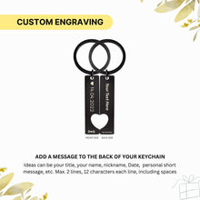 Personalised Interlocking Heart Puzzle Keychains